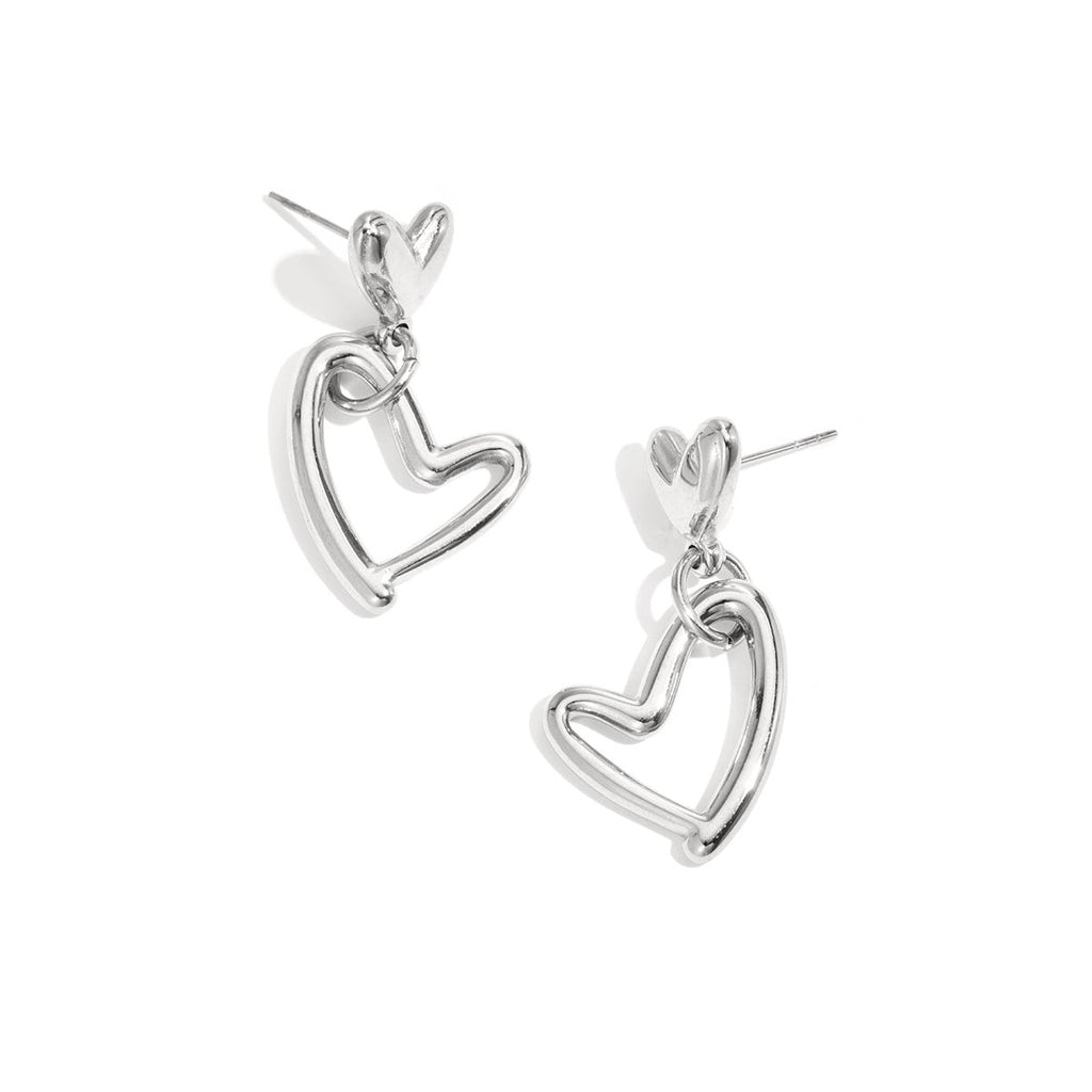 Oorbellen hangende harten vol en leeg