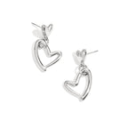 Oorbellen hangende harten vol en leeg