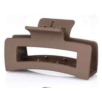 Rechthoek haarklem in bruin - luxe haaraccessoire Mimelle