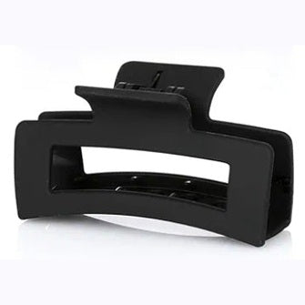 Rechthoek haarklem in zwart - luxe haaraccessoire Mimelle