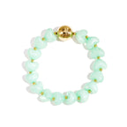 Armband Statement Heart groen - Mimelle sieraden