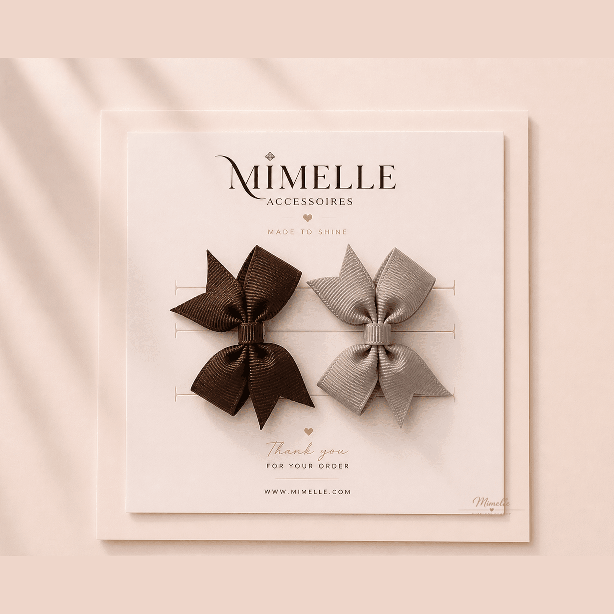 Brown Bow Set – Amélie