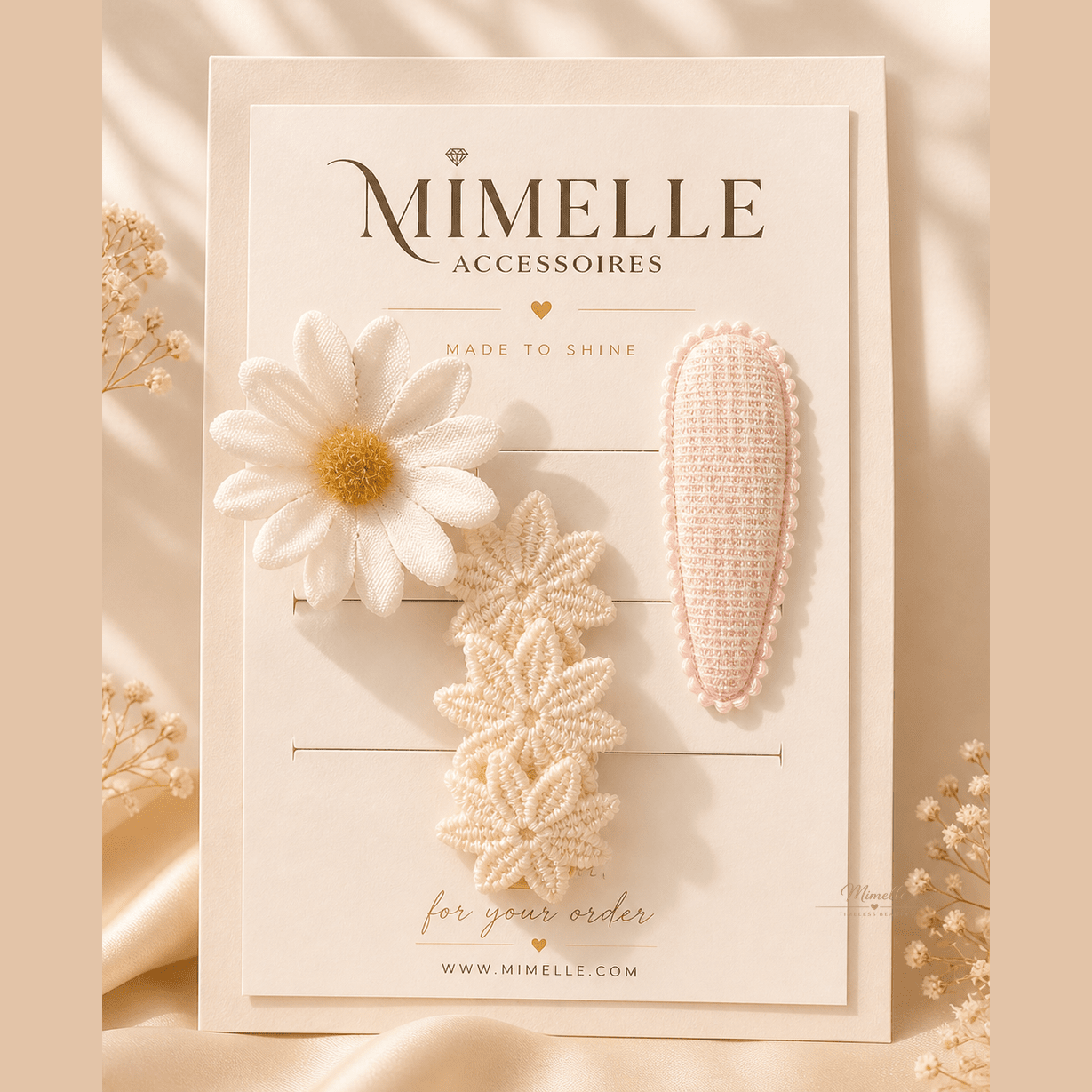 Blush Garden Clips