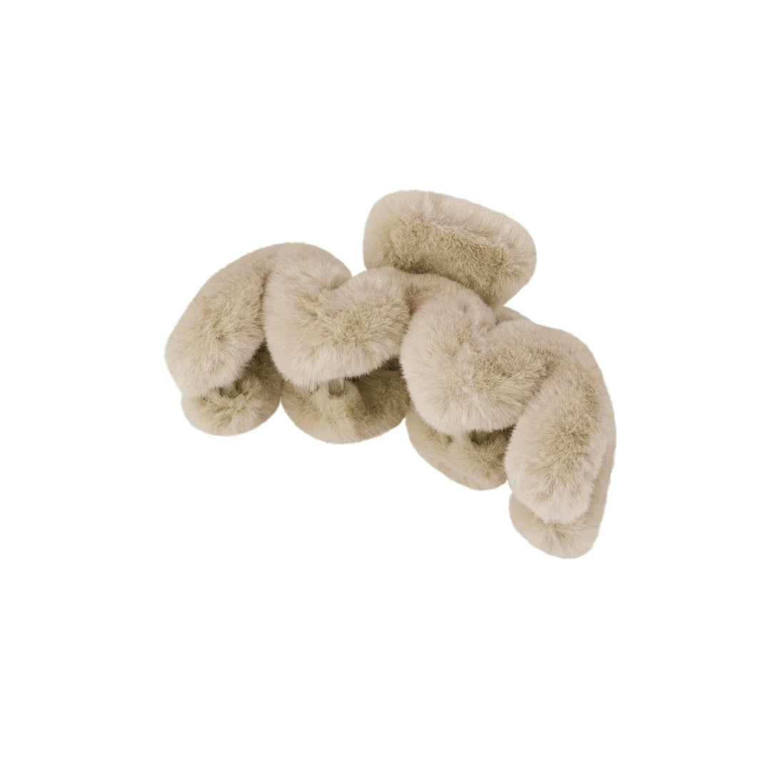 Fluffy haarklem zigzag