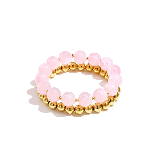 Armband set licht roze - Elegante armbanden Mimelle