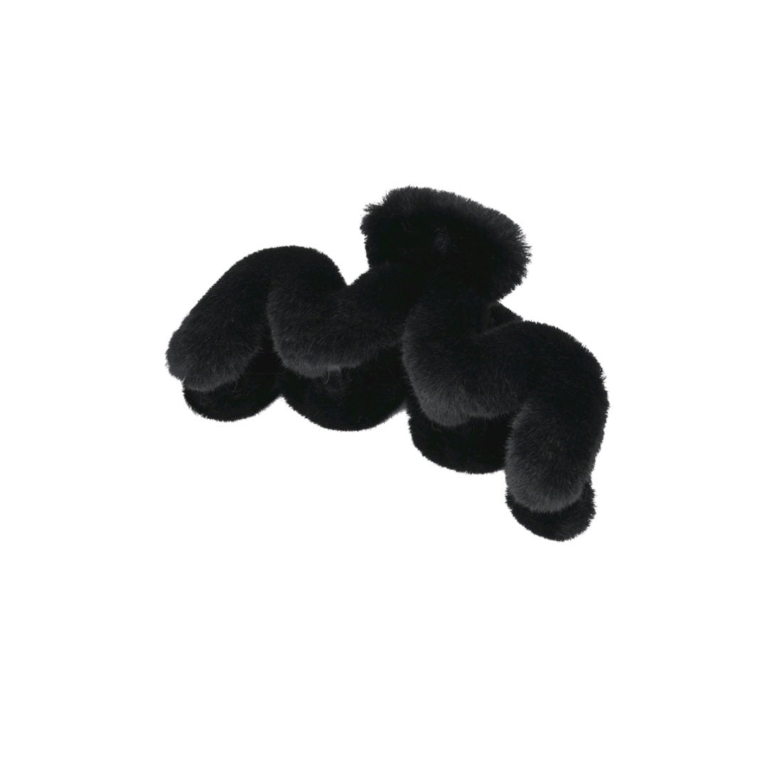 Fluffy haarklem zigzag