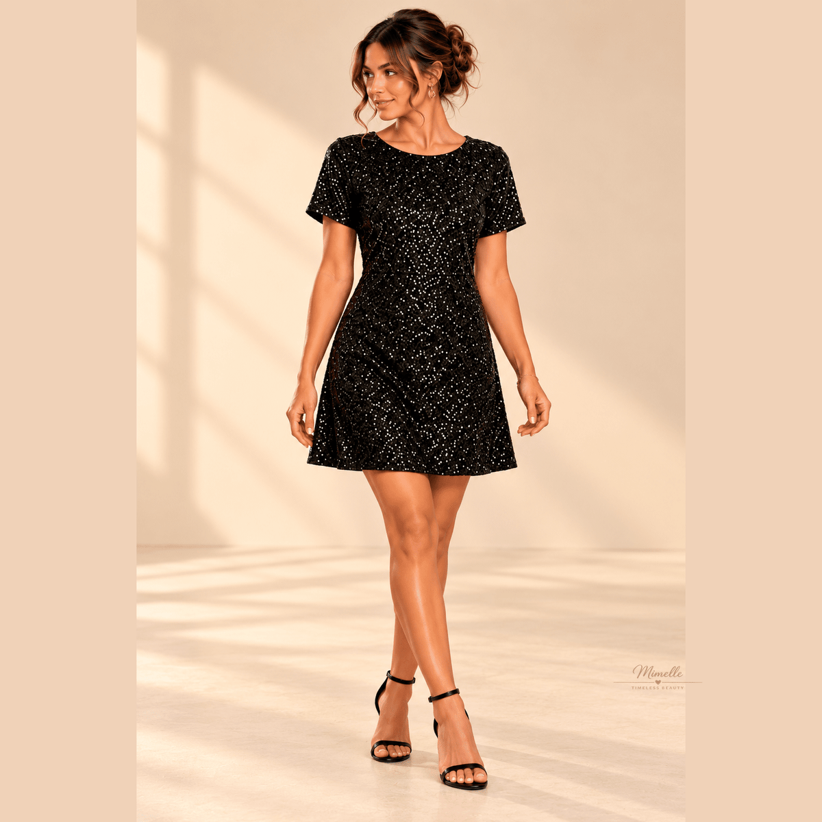 Party Dress - Glitter Zwart