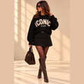 Sweater iconic - Zwart