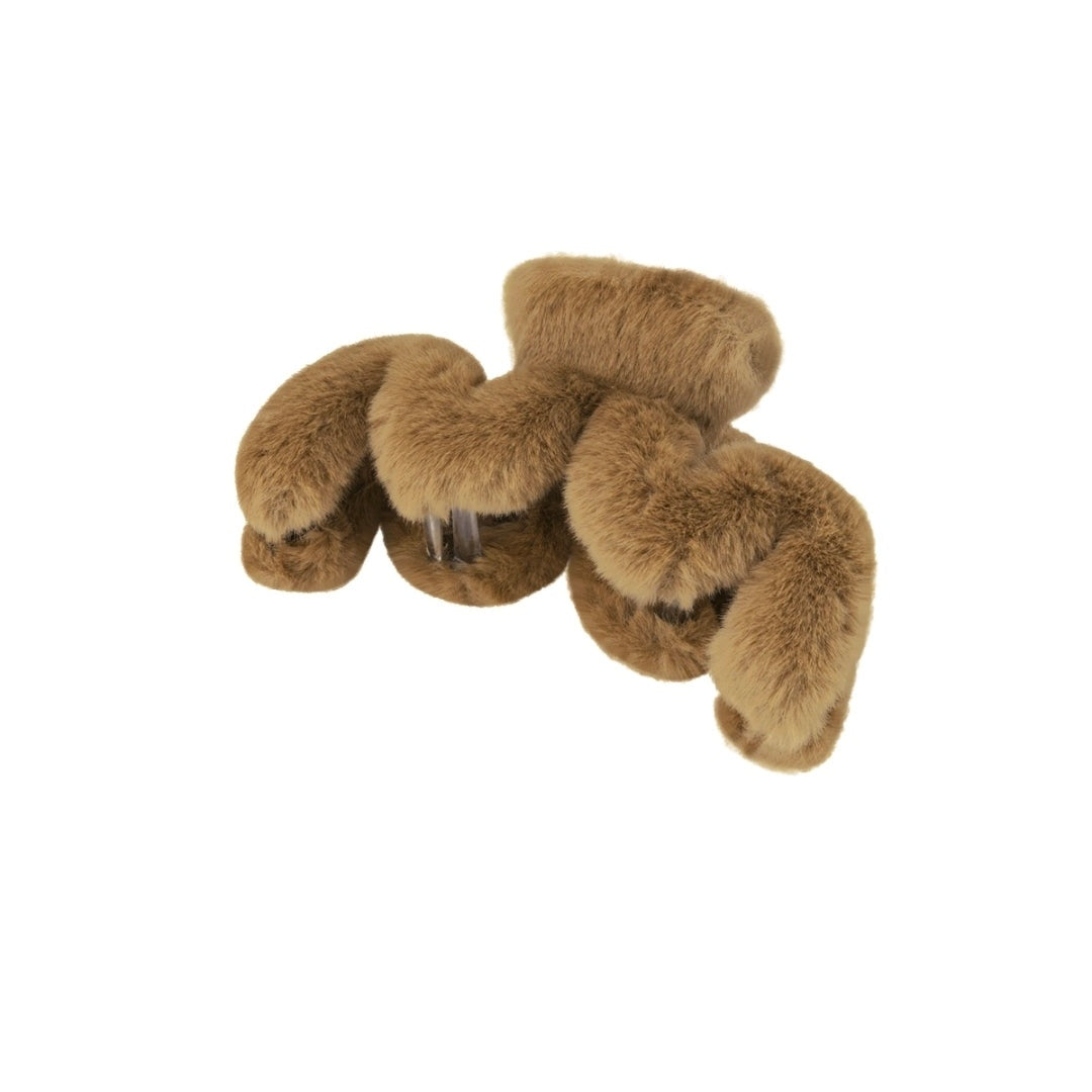 Fluffy haarklem zigzag